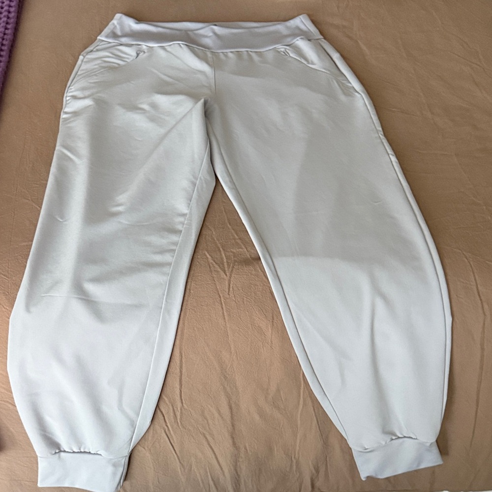 adidas Light Gray Athletic Joggers